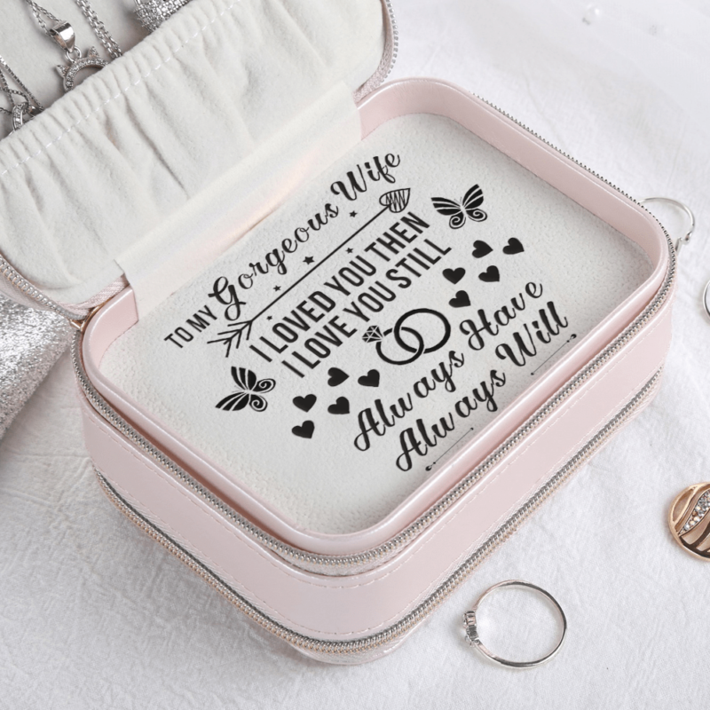 jewelry boxes to my wife i love you personalized jewelry box pink giveme gifts 28033029242941