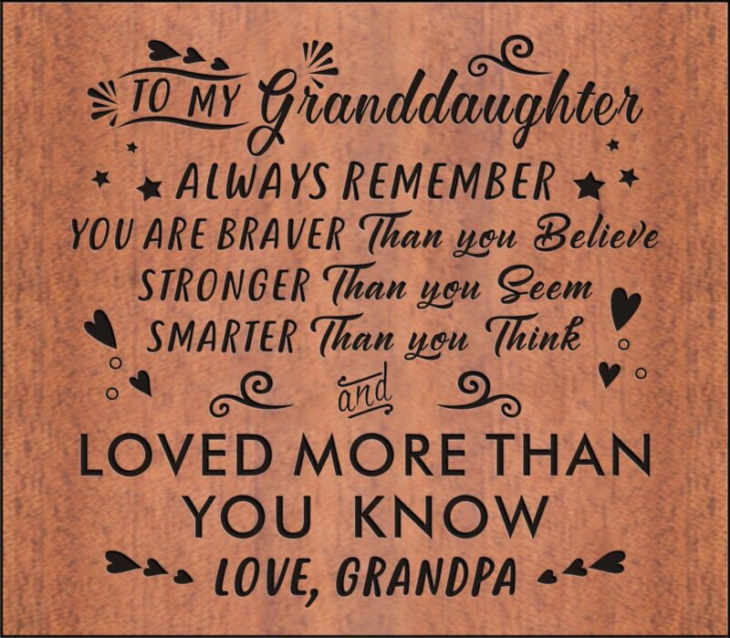 kalimba grandpa to granddaughter you are loved more 17 keys thump piano giveme gifts 13669953077309
