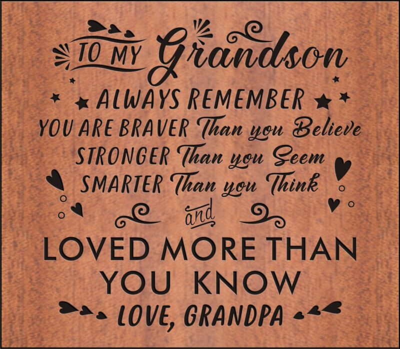 kalimba grandpa to grandson you are loved more 17 keys thump piano giveme gifts 13669968052285