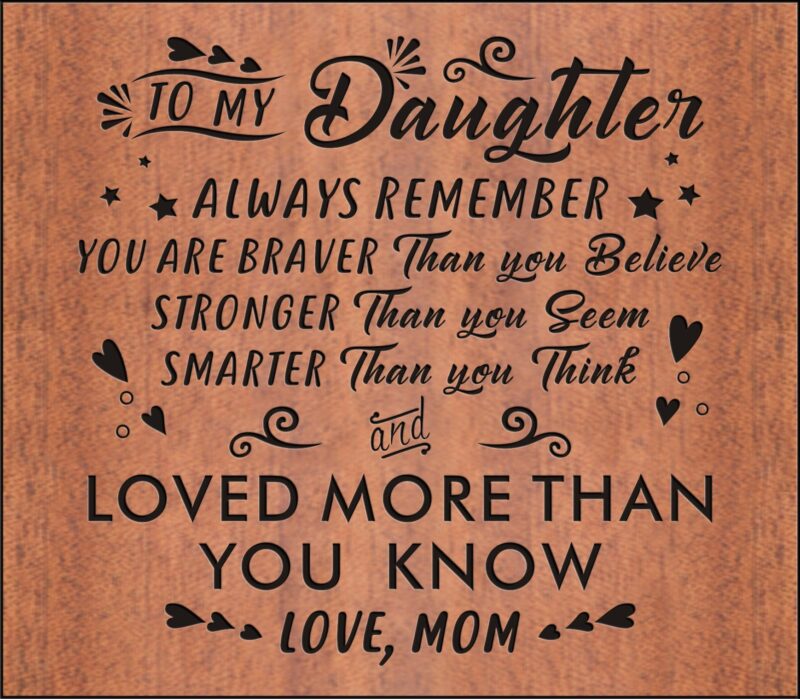 kalimba mom to daughter you are loved more 17 keys thump piano giveme gifts 13668421468221