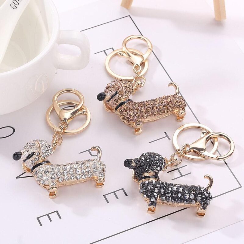 keychains cute dachshund lover keychain giveme gifts 2217333522459