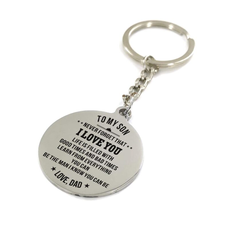 keychains dad to son never forget that i love you personalized keychain giveme gifts 4876983599165