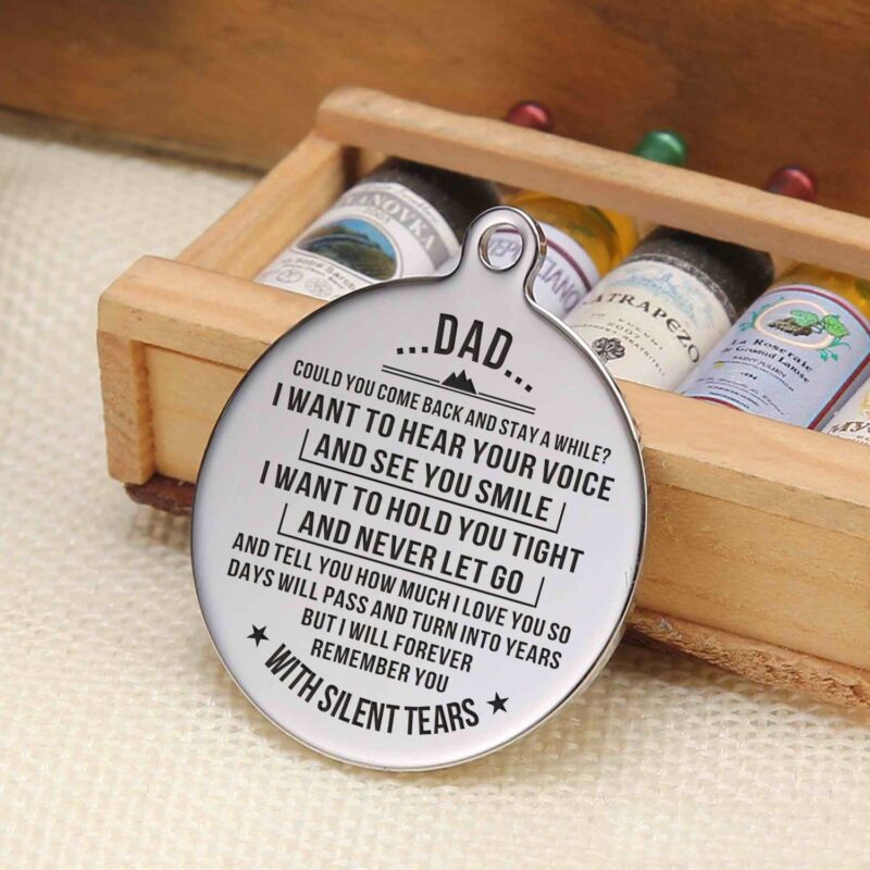 keychains for dad to my dad i will forever remember you personalized keychain giveme gifts 4871634845757