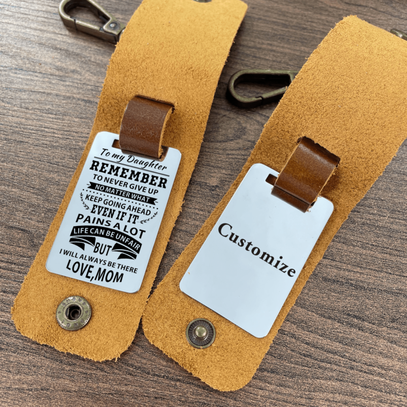 keychains for daughter mom to daughter i will always be there leather customized keychain giveme gifts 28281755959357