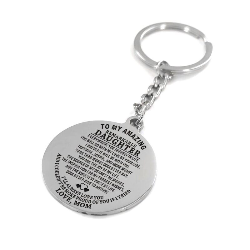 keychains for daughter mom to daughter i will always love you personalized keychain giveme gifts 4884738048061