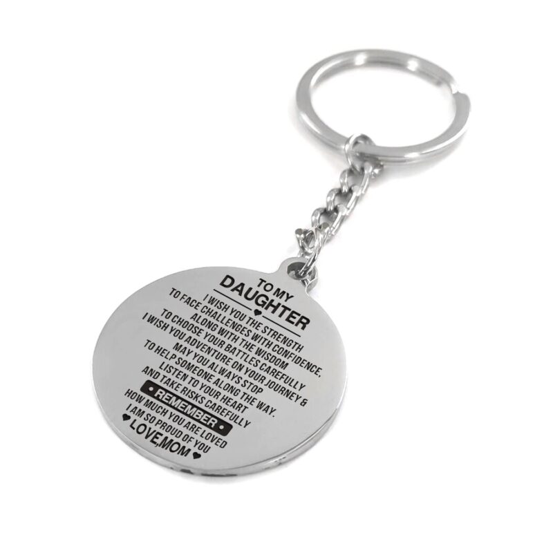 keychains for daughter mom to daughter remember how much you are loved personalized keychain giveme gifts 4884748959805