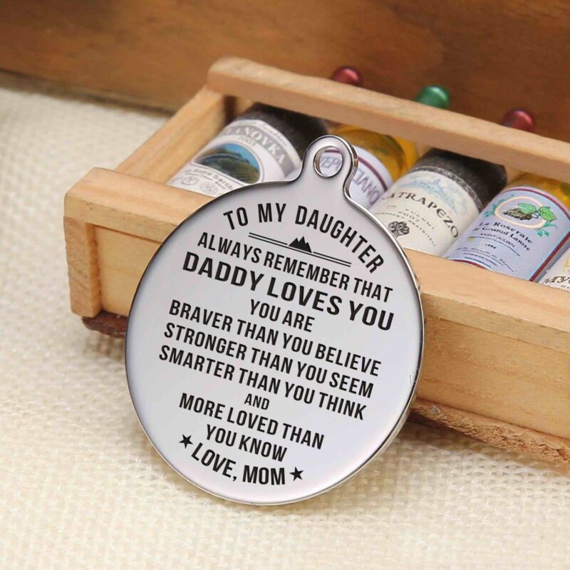 keychains for daughter mom to daughter you are braver than you believe personalized keychain giveme gifts 4884727988285