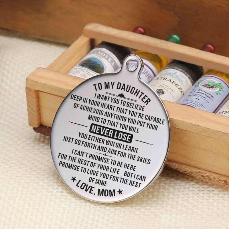 keychains for daughter mom to daughter you will never lose personalized keychain giveme gifts 4884717076541