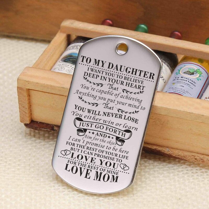 keychains for daughter mom to daughter you will never lose personalized keychain giveme gifts 4887481417789