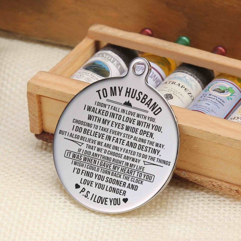 keychains for husband to my husband i believe in fate and destiny personalized keychain giveme gifts 4871804977213
