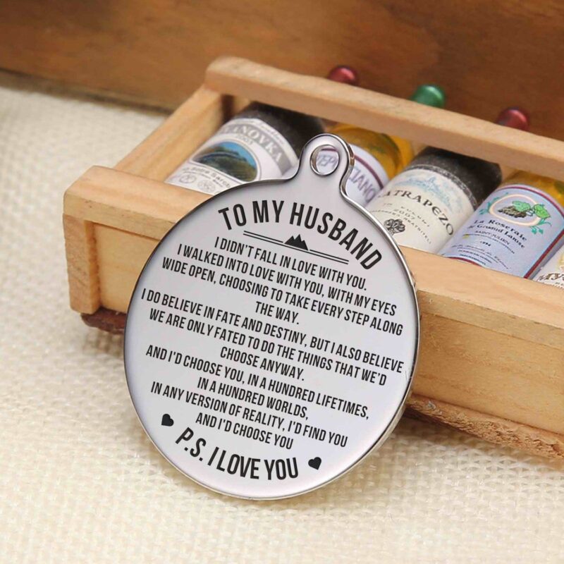 keychains for husband to my husband i choose you personalized keychain giveme gifts 4873872375869