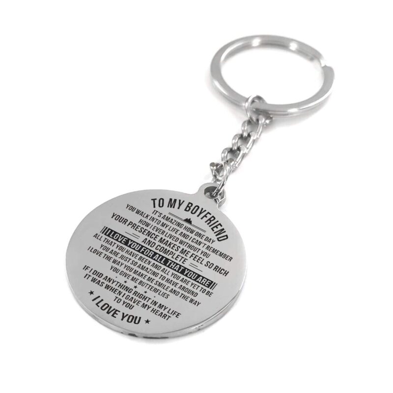 keychains for lovers to my boyfriend i love you for all that you are personalized keychain giveme gifts 4883700973629
