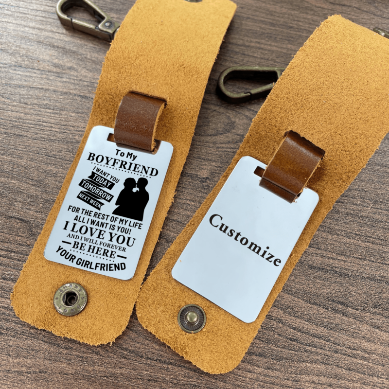 keychains for lovers to my boyfriend i love you leather customized keychain giveme gifts 28283443544125