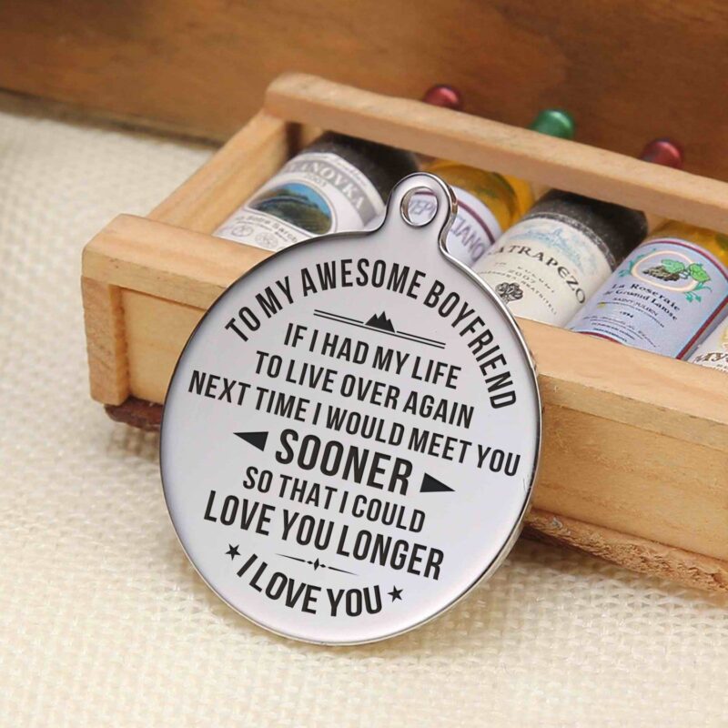 keychains for lovers to my boyfriend i would meet you sooner personalized keychain giveme gifts 4883727351869