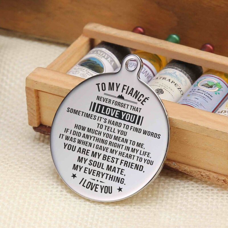 keychains for lovers to my fiance you are my everything personalized keychain giveme gifts 4883432570941