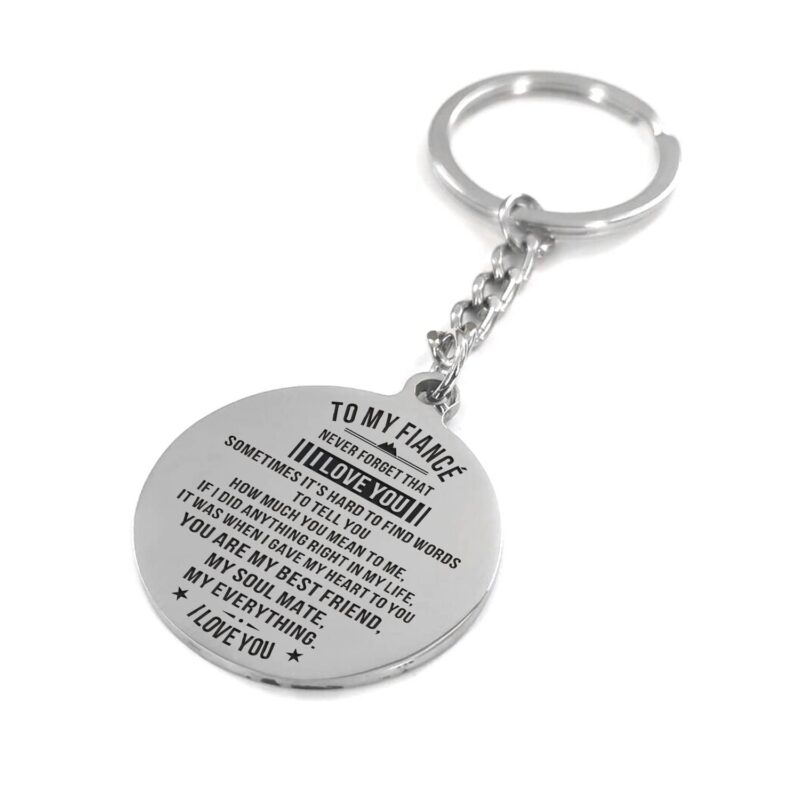 keychains for lovers to my fiance you are my everything personalized keychain giveme gifts 4883432603709