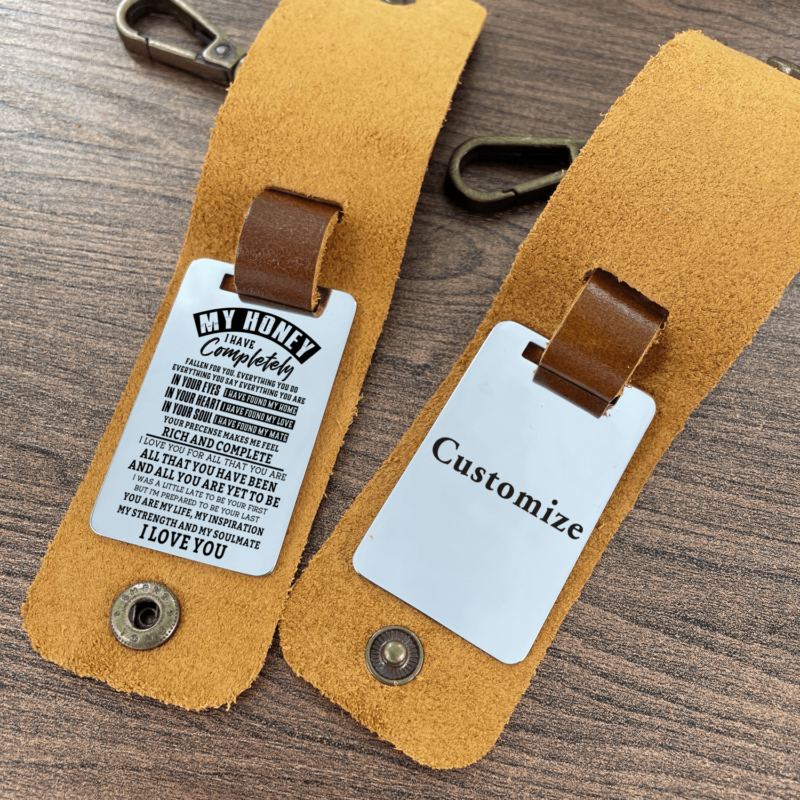keychains for lovers to my honey you are my life leather customized keychain giveme gifts 28283295727677