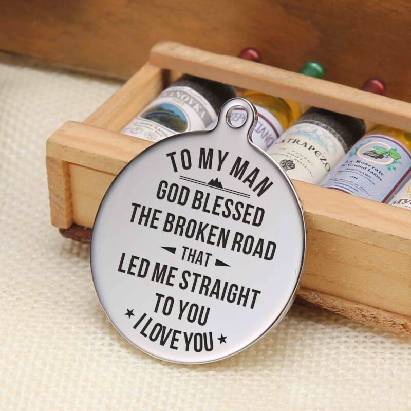 keychains for lovers to my man led me straight to you personalized keychain giveme gifts 4883503480893