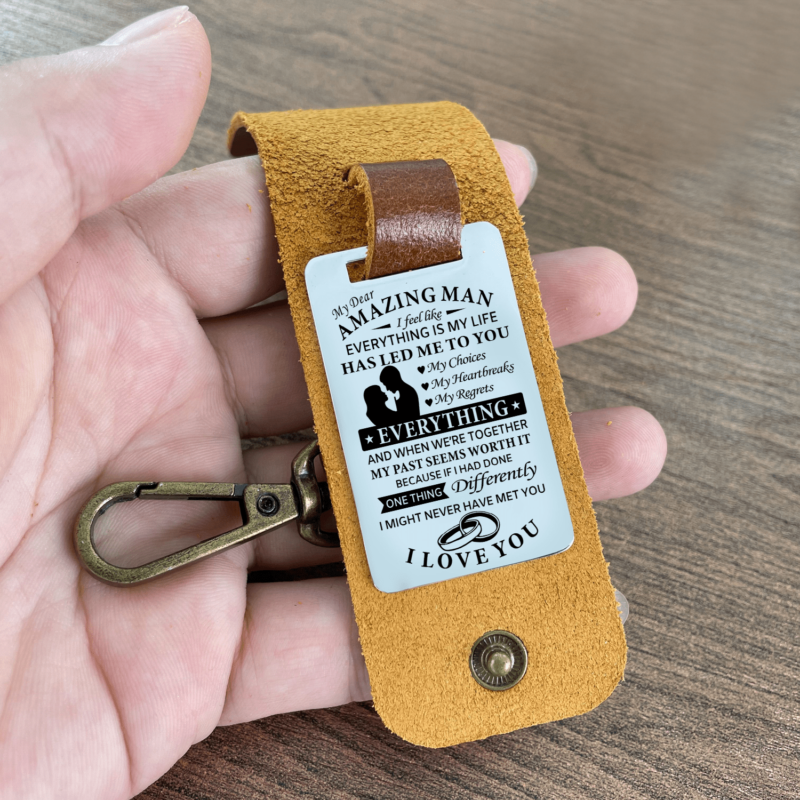 keychains for lovers to my man you are my everything leather customized keychain giveme gifts 28286761697341