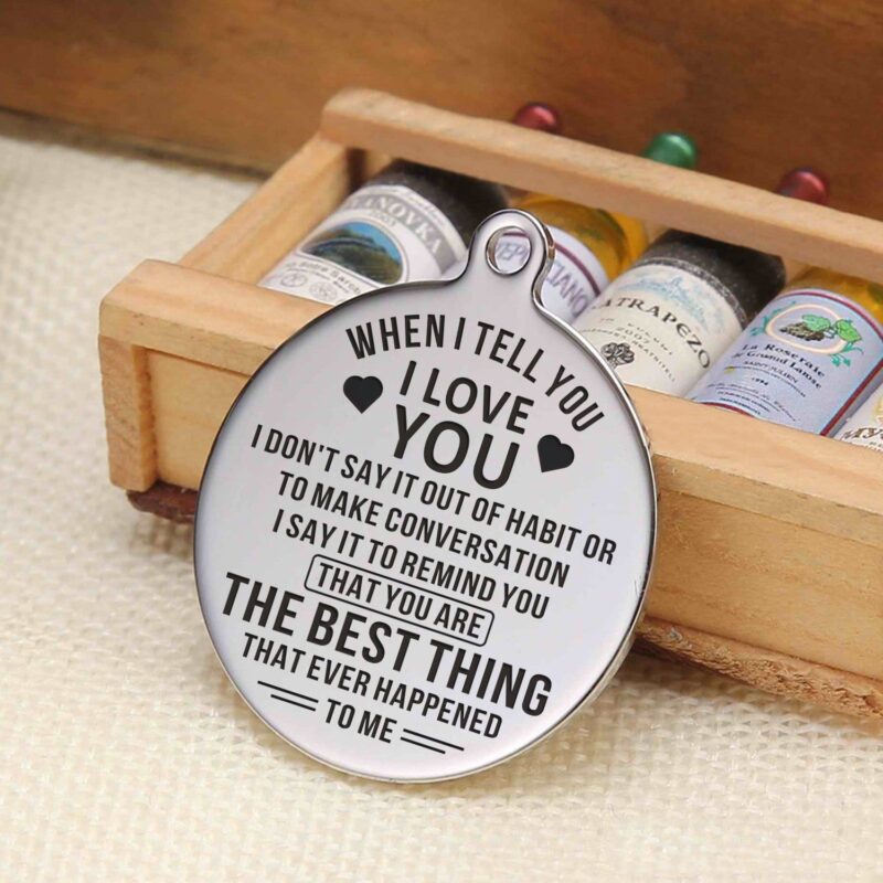 keychains for lovers when i tell you i love you personalized keychain giveme gifts 4883722207293