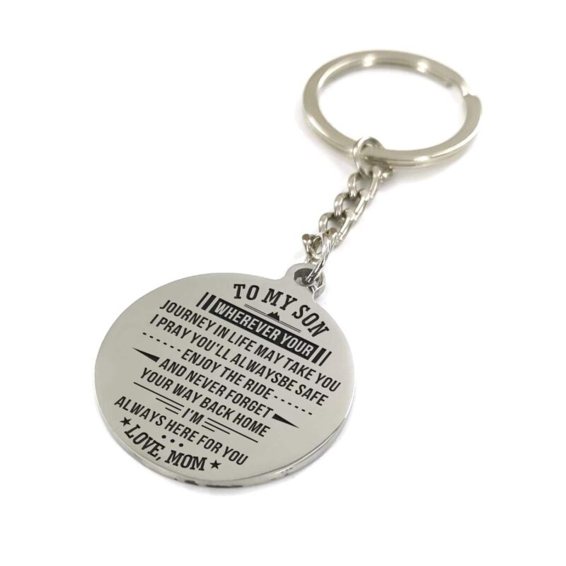 keychains for son mom to son i am always here for you personalized keychain giveme gifts 4877029277757