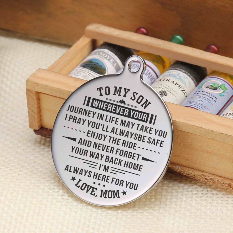 keychains for son mom to son i am always here for you personalized keychain giveme gifts 4877029343293