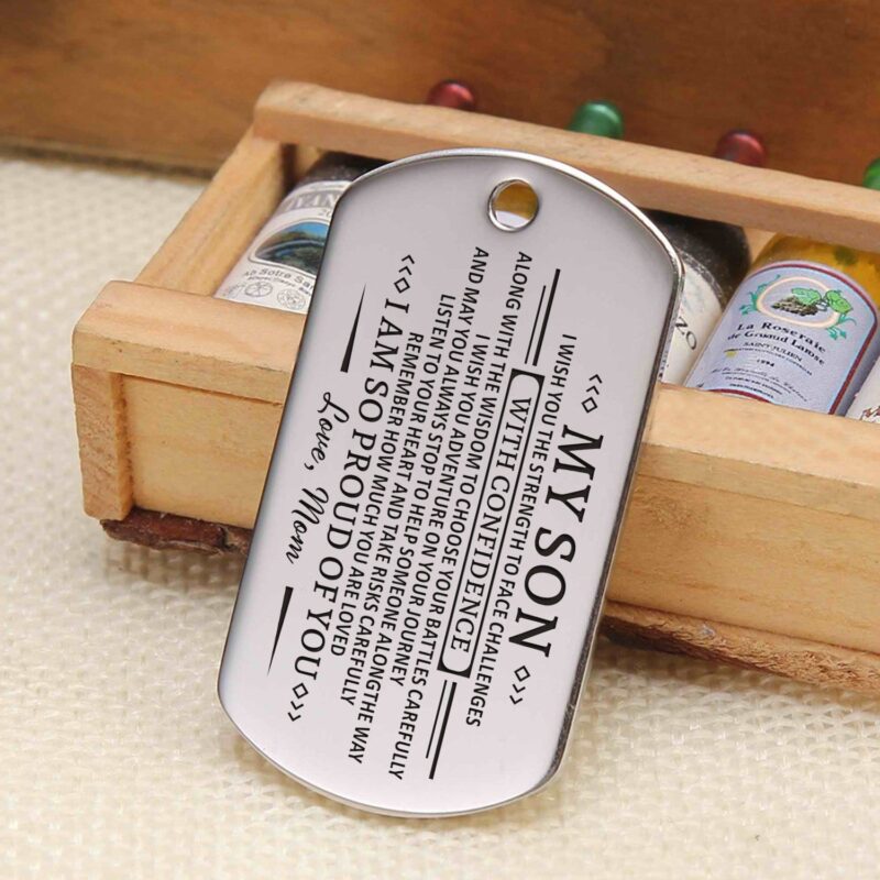 keychains for son mom to son i am so proud of you personalized keychain giveme gifts 4885333114941