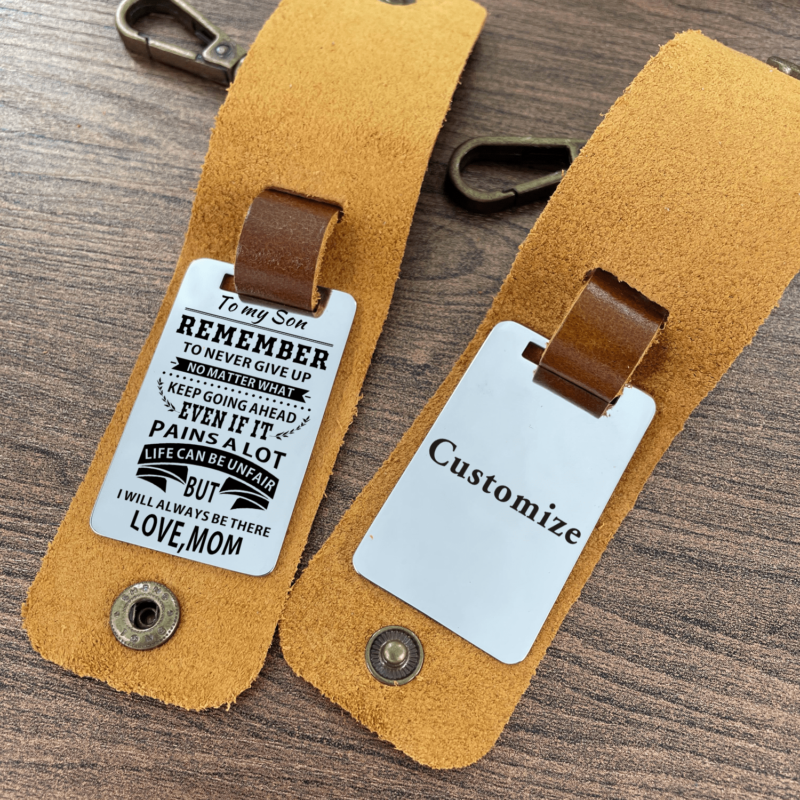 keychains for son mom to son i will always be there leather customized keychain giveme gifts 28281742655549