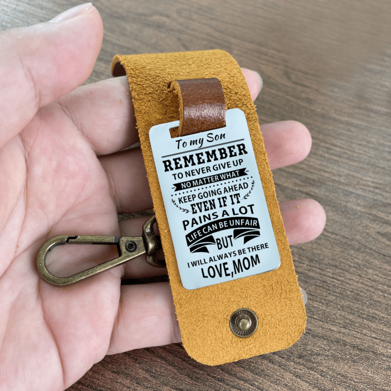 keychains for son mom to son i will always be there leather customized keychain giveme gifts 28281742721085