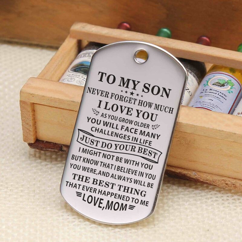 keychains for son mom to son the best thing to me personalized keychain giveme gifts 4885296906301