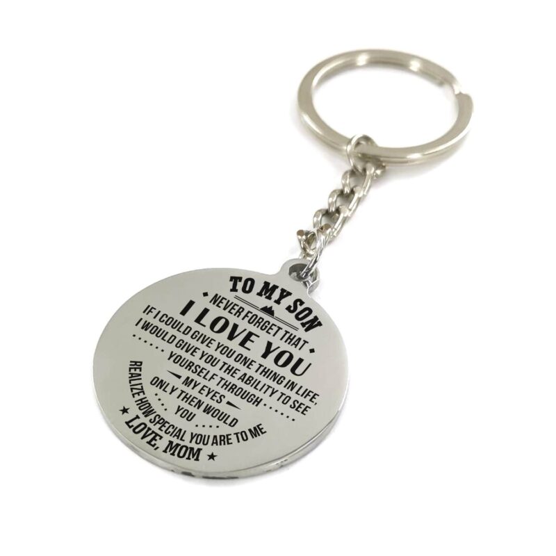 keychains for son mom to son you realize how special you are to me personalized keychain giveme gifts 4877009977405