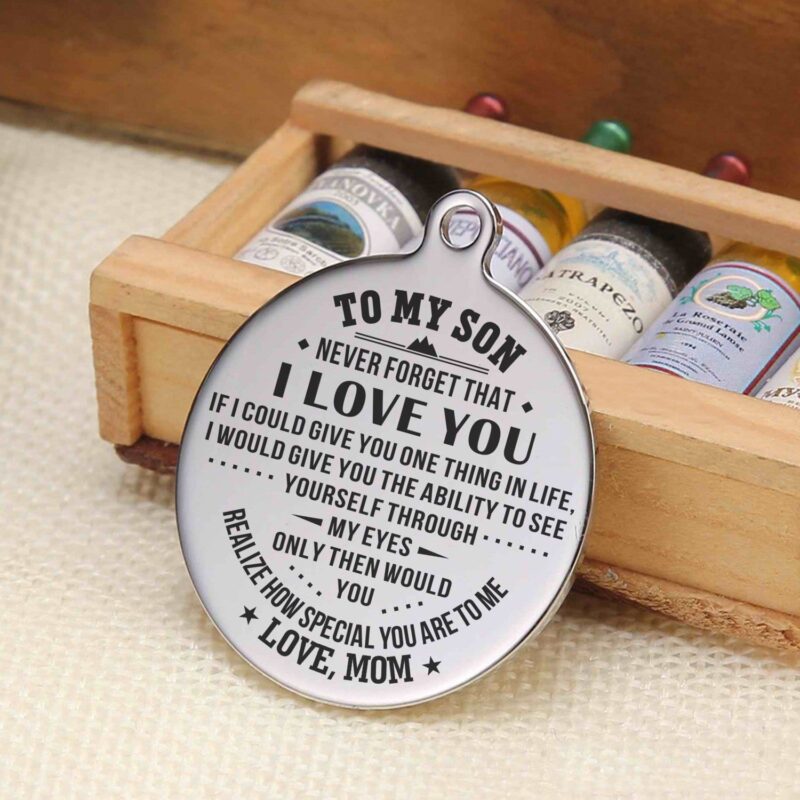 keychains for son mom to son you realize how special you are to me personalized keychain giveme gifts 4877010075709