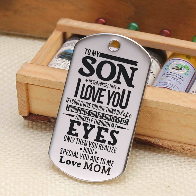 keychains for son mom to son you realize how special you are to me personalized keychain giveme gifts 4885340094525