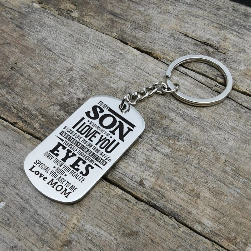 keychains for son mom to son you realize how special you are to me personalized keychain giveme gifts 4885340291133