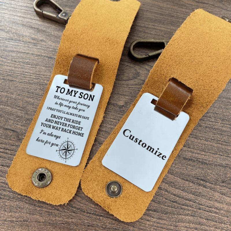 keychains for son to my son i am always here for you leather customized keychain giveme gifts 28286893129789