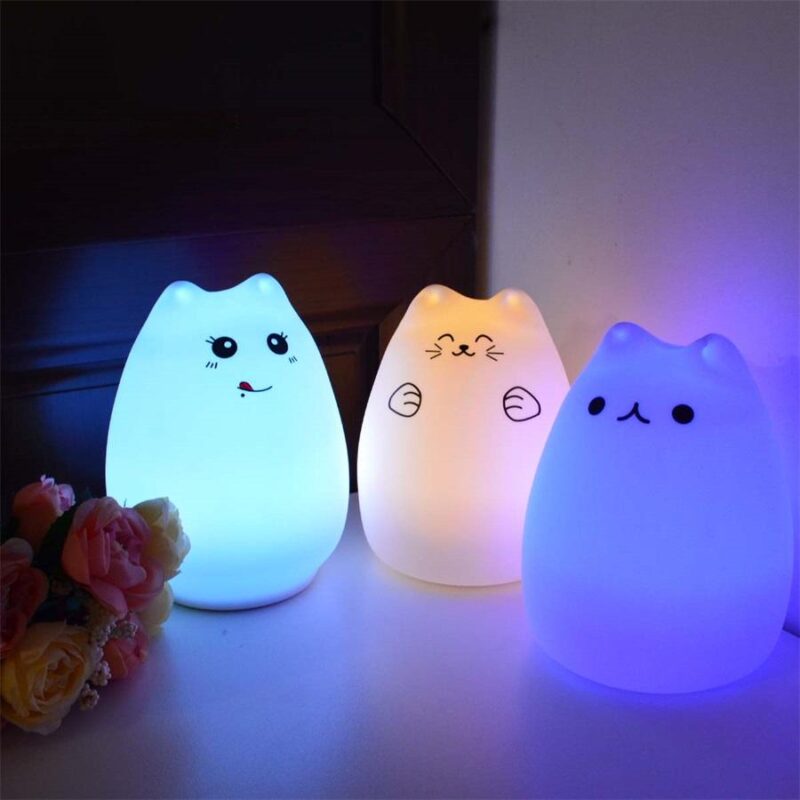 led lamp super cute cartoon night light silicone 3d led lamp giveme gifts 4475352743997