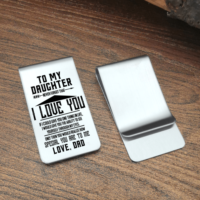 money clips for daughter dad to daughter i love you engraved money clip giveme gifts 28075938283581