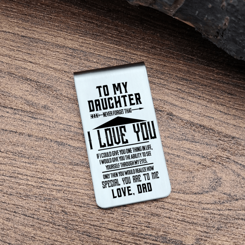 money clips for daughter dad to daughter i love you engraved money clip giveme gifts 28075938381885