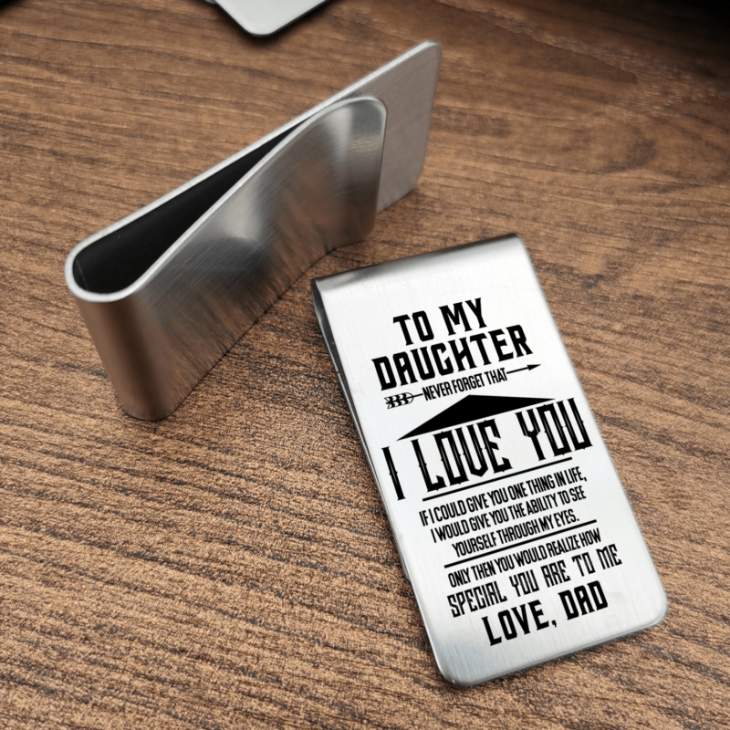 money clips for daughter dad to daughter i love you engraved money clip giveme gifts 31080629829693