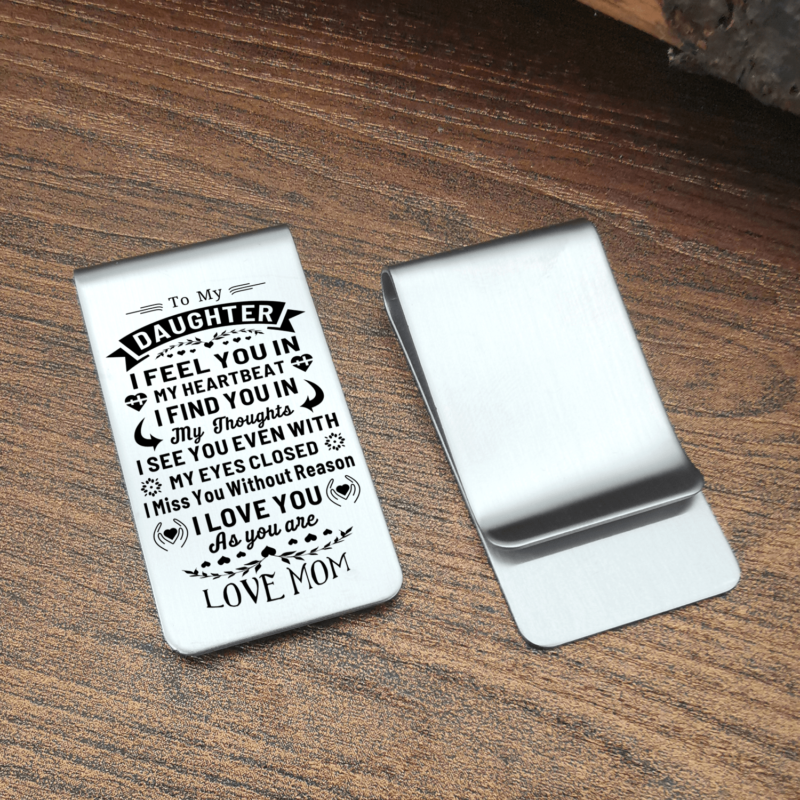 money clips for daughter mom to daughter i love you as you are engraved money clip giveme gifts 28089270108221