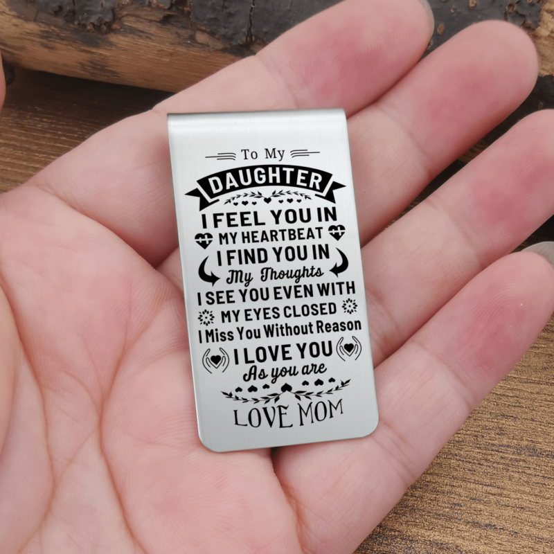 money clips for daughter mom to daughter i love you as you are engraved money clip giveme gifts 28089270173757