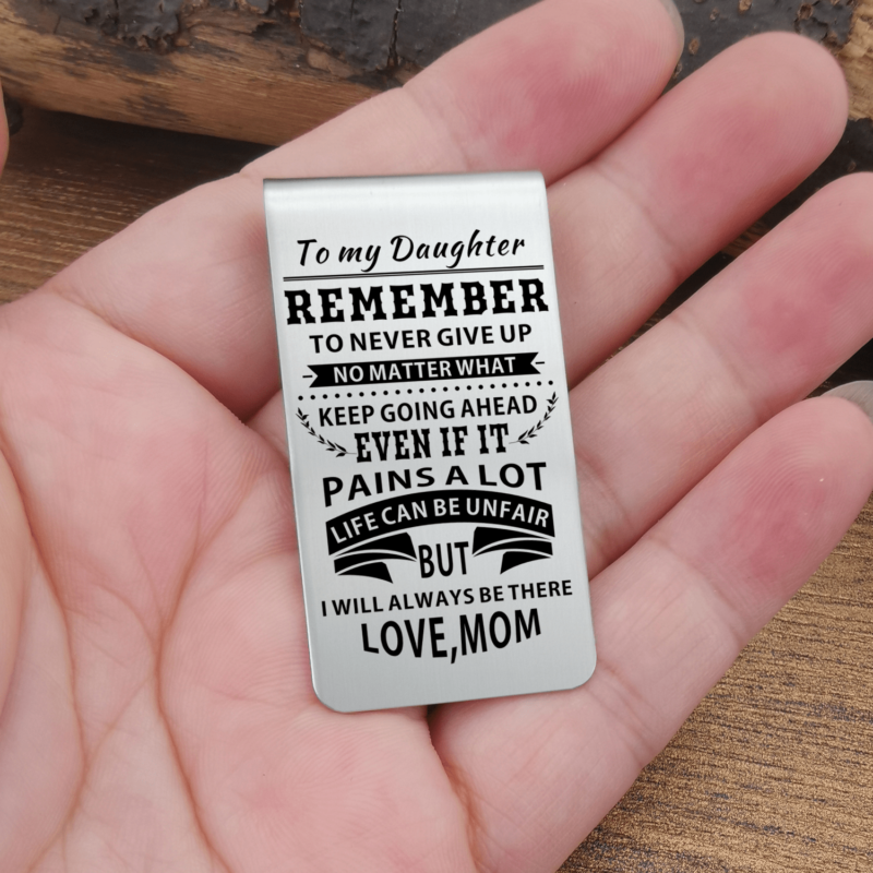 money clips for daughter mom to daughter i will always be there engraved money clip giveme gifts 28038287261757