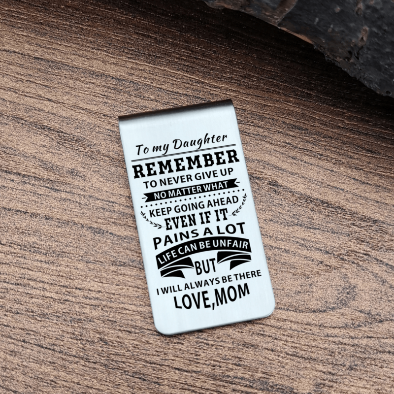 money clips for daughter mom to daughter i will always be there engraved money clip giveme gifts 28038287327293