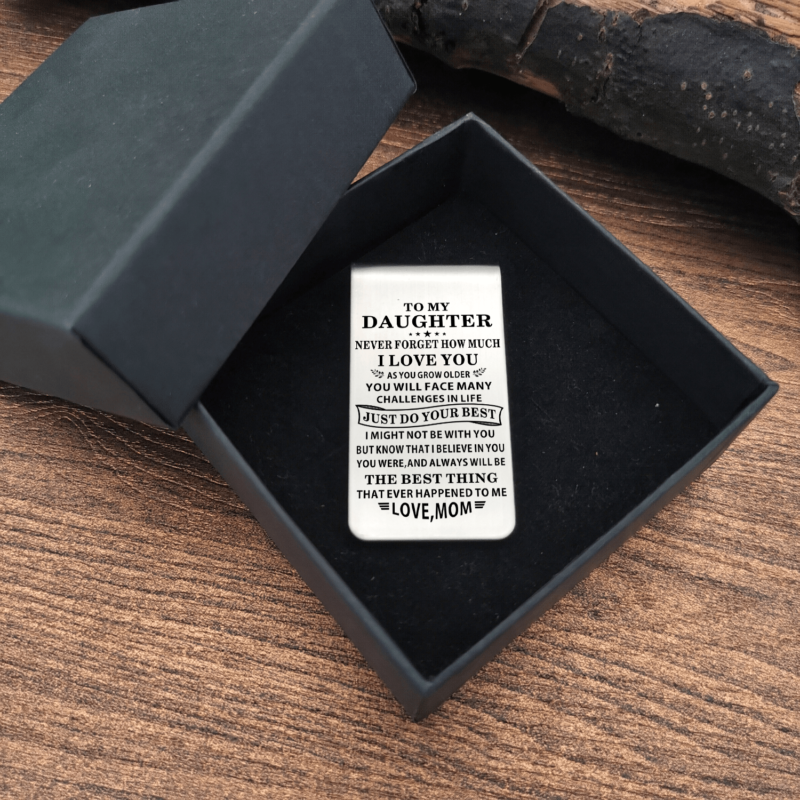 money clips for daughter mom to daughter just do your best engraved money clip giveme gifts 28040782118973