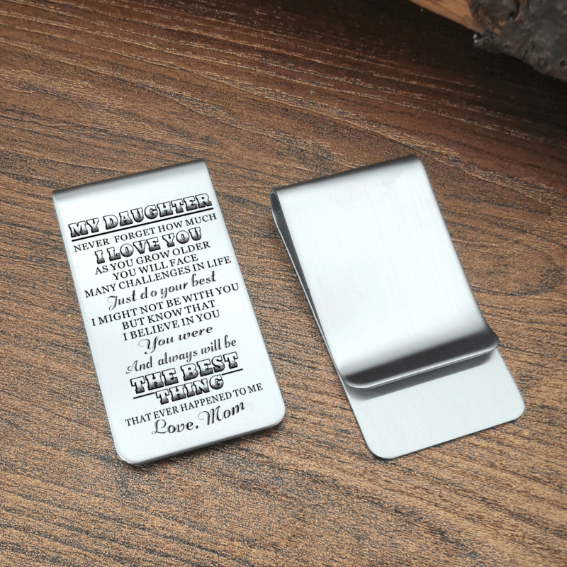 money clips for daughter mom to daughter the best thing engraved money clip giveme gifts 28046300315709