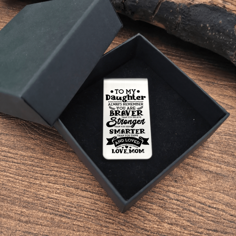 money clips for daughter mom to daughter you are loved more than you know engraved money clip giveme gifts 28075561123901