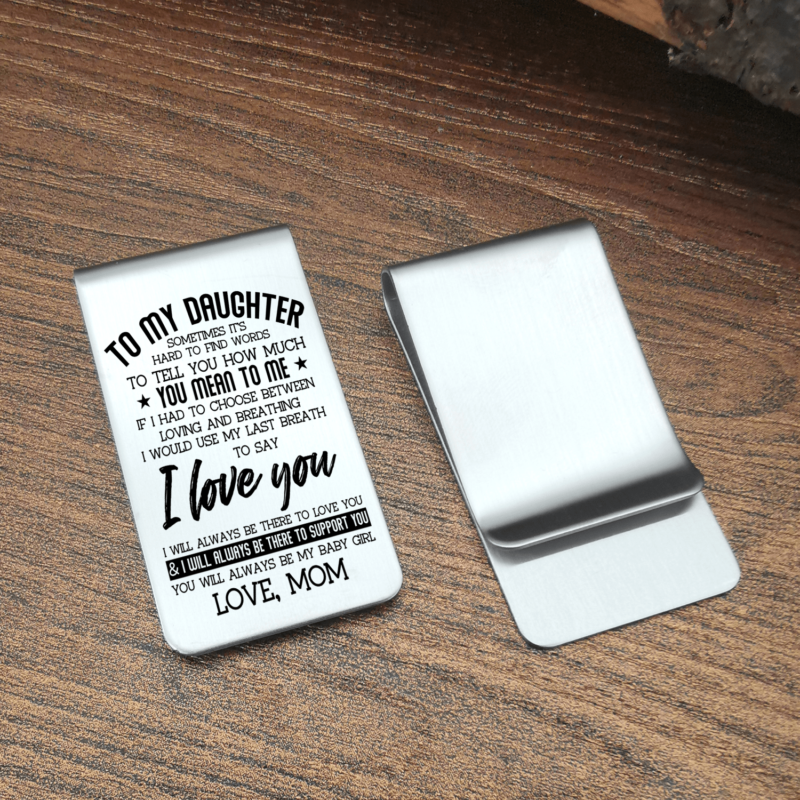 money clips for daughter mom to daughter you mean to me engraved money clip giveme gifts 28081193517117