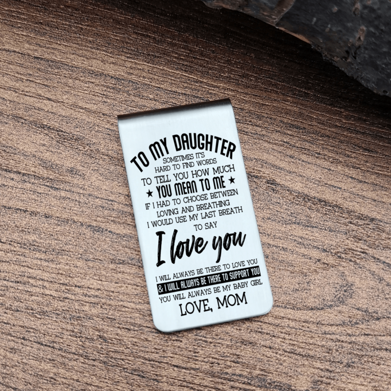 money clips for daughter mom to daughter you mean to me engraved money clip giveme gifts 28081193549885