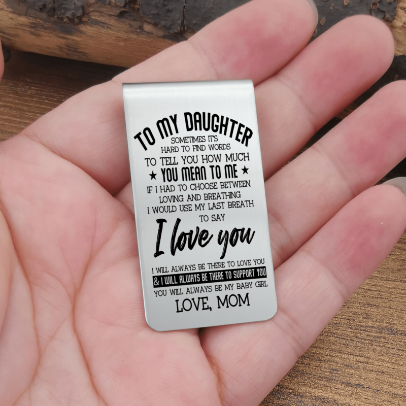 money clips for daughter mom to daughter you mean to me engraved money clip giveme gifts 28081193582653