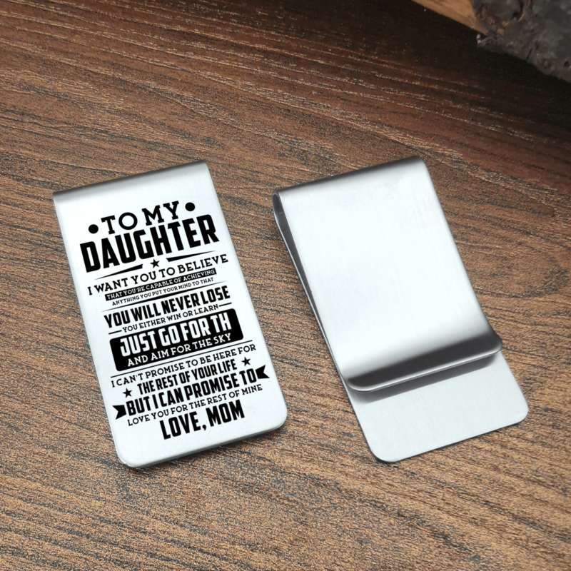 money clips for daughter mom to daughter you will never lose engraved money clip giveme gifts 28040717631549
